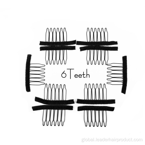 Black Wig Combs 6 Teeth Black Wig Comb For Making Wigs Factory